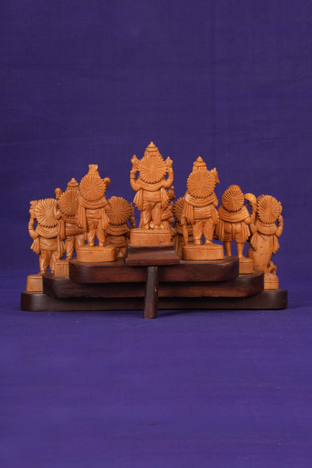 Image of Lord Vishnu Dasavatharam Wood statue